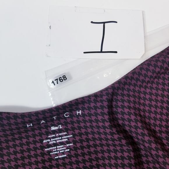 Hatch Purple Houndstooth Sheath Maternity Dress - Picture 12 of 12